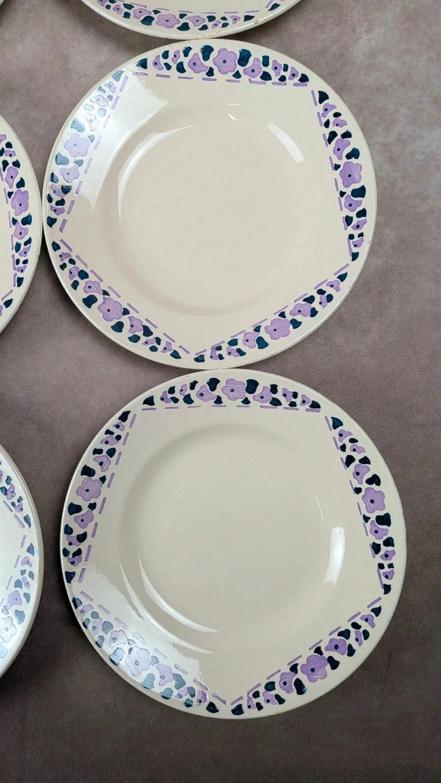 Lot 8 assiettes à dessert Longchamp Terre de Fer modèle Cannes – photo 6